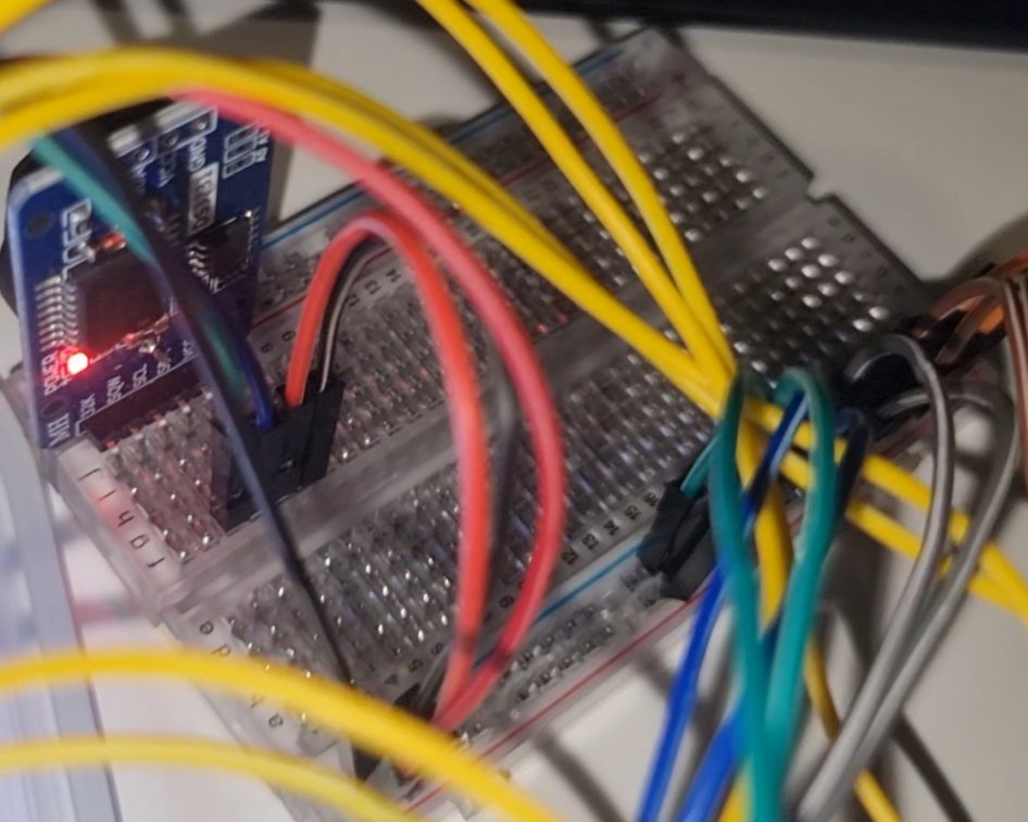 Breadboard and RTC module wiring, 24 September 2024